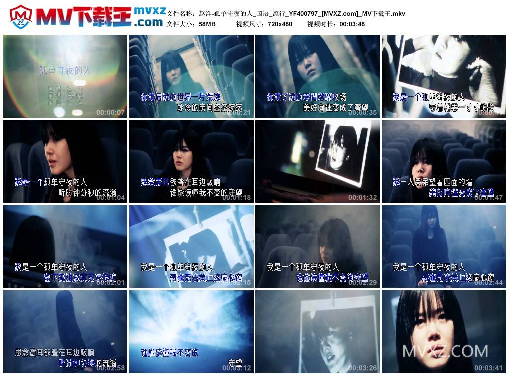 赵洋-孤单守夜的人_国语_流行_YF400797